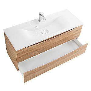 Тумба с раковиной Belbagno MARINO 120 подвесная Rovere Bianco для ванной в интернет-магазине Sanbest