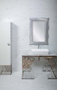 Консоль с раковиной Armadi Art Aura 110 хром для ванной в интернет-магазине сантехники Sanbest