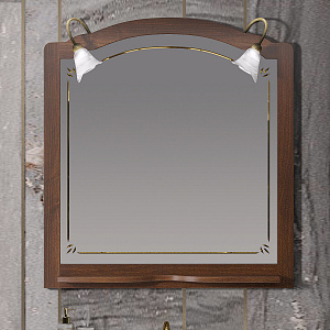 Зеркало Опадирис Лоренцо 100 00-00007042 светлый орех в ванную от интернет-магазине сантехники Sanbest